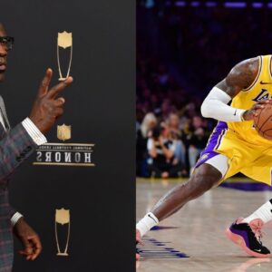 Shannon Sharpe (L), LeBron James (R)