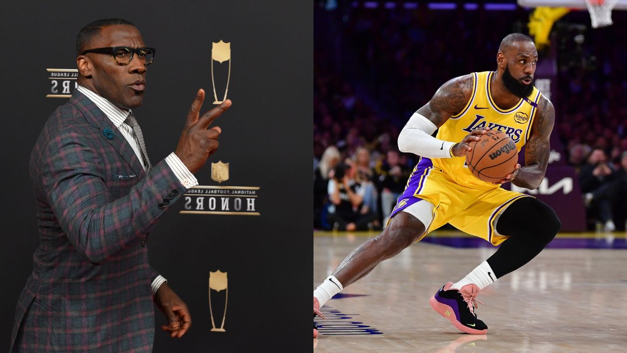 Shannon Sharpe (L), LeBron James (R)