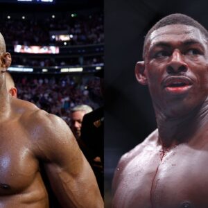 Kamaru Usman (L), Joaquin Buckley (R)