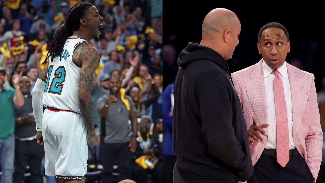 (L) Ja Morant (R) Stephen A. Smith