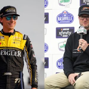 Carson Hocevar and Dale Earnhardt Jr.