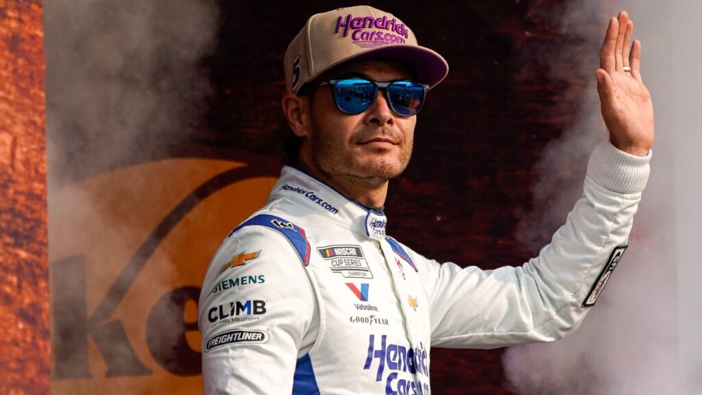 NASCAR Cup Series driver Kyle Larson is introduced before the Cracker Barrel 400 at Nashville Superspeedway in Lebanon, Tenn.Kyle Larson In Favor of NASCAR Not Restricting Podium Celebrations to Just Mexico