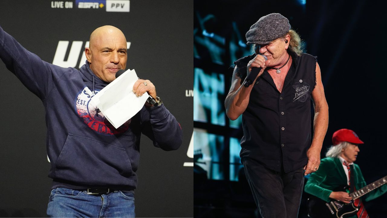 Joe Rogan (L) and Brian Johnson (R)