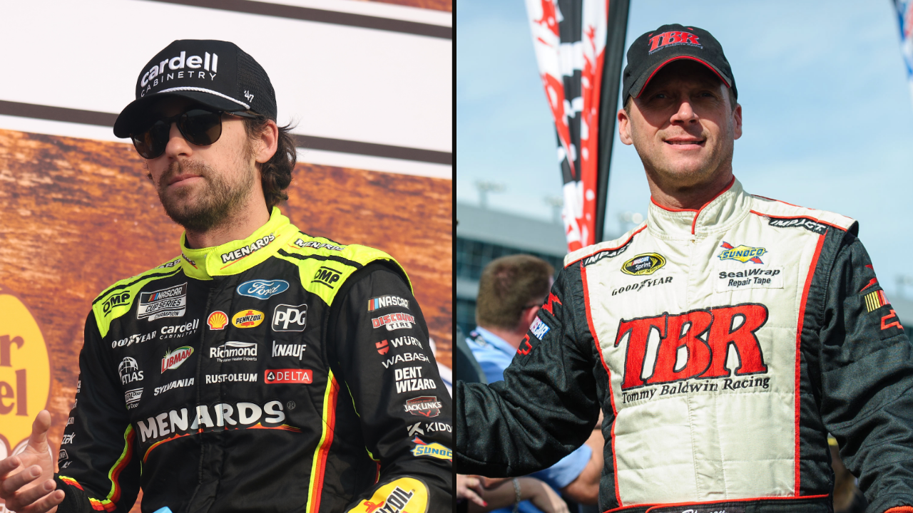 Ryan Blaney (L) and Dave Blaney (R)