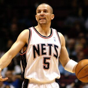 Jason Kidd (New Jersey Nets) am Ball Basketball Herren NBA 2002 2003