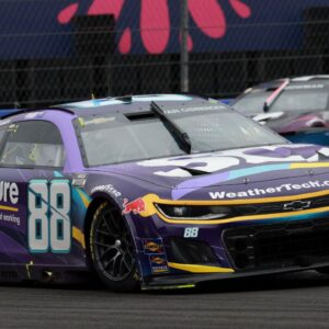 Trackhouse Racing driver Shane van Gisbergen during the NASCAR Cup Series Mexico City Race at Autodromo Hermanos Rodriguez.