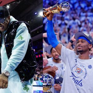 Allen Iverson (L), Shai Gilgeous-Alexander (R)