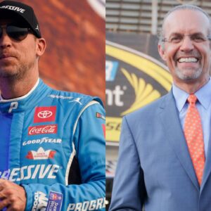 Denny Hamlin and Kyle Petty
