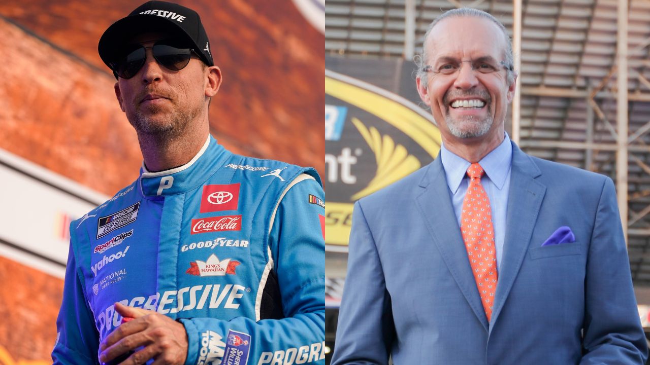 Denny Hamlin and Kyle Petty
