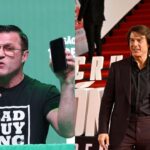 Chael Sonnen (L) and Tom Cruise (R)