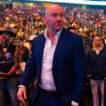 UFC president Dana White in attendance during UFC 300 at T-Mobile Arena.