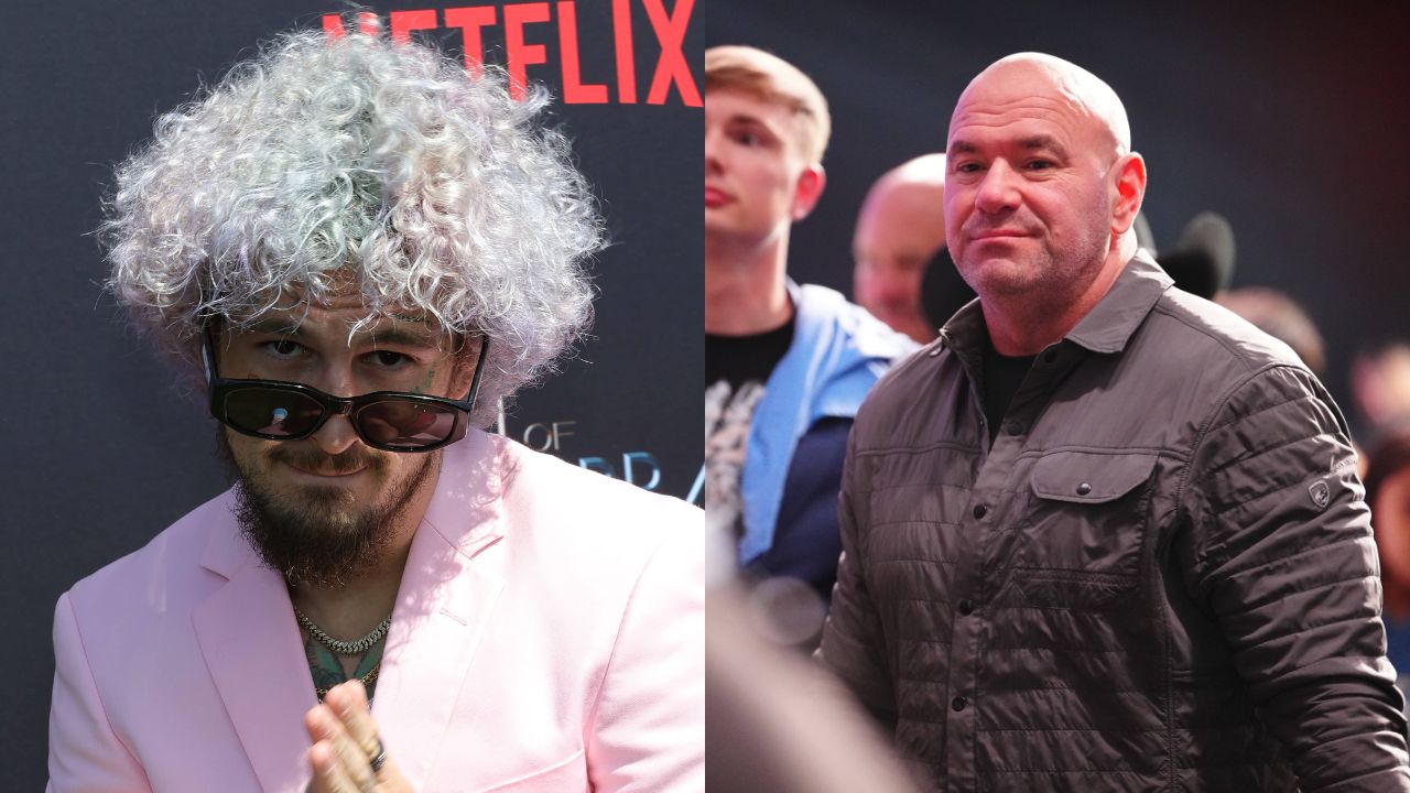 Sean O'Malley (L) and Dana White (R)