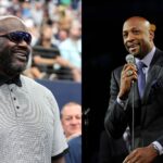 Shaquille O'Neal (L) and Alonzo Mourning (R)