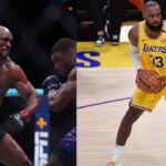Kamaru Usman (L), LeBron James (R)