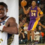 Langston Galloway (L); Kobe Bryant with Langston Galloway (R)
