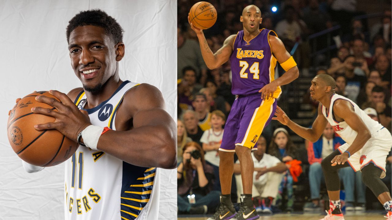 Langston Galloway (L); Kobe Bryant with Langston Galloway (R)