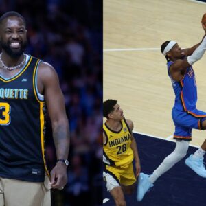 Dwyane Wade (L), Shai Gilgeous-Alexander (R)