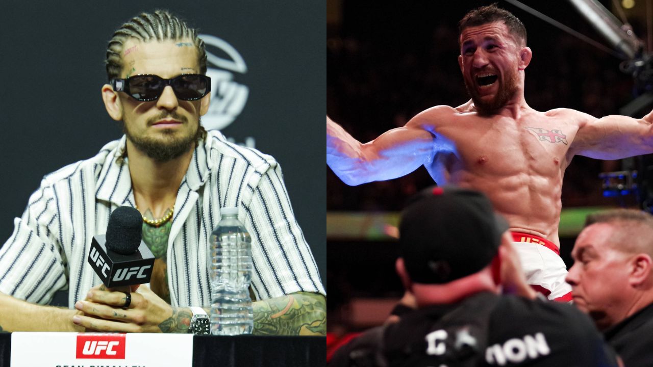 Sean O'Malley (L), Merab Dvalishvili (R)