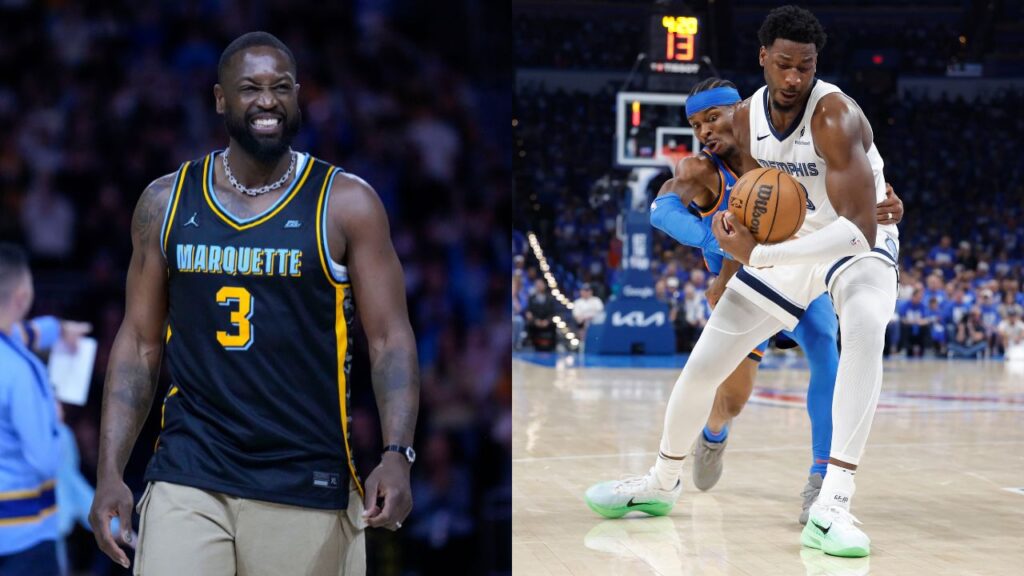 Dwyane Wade (L), Jaren Jackson Jr. (R)