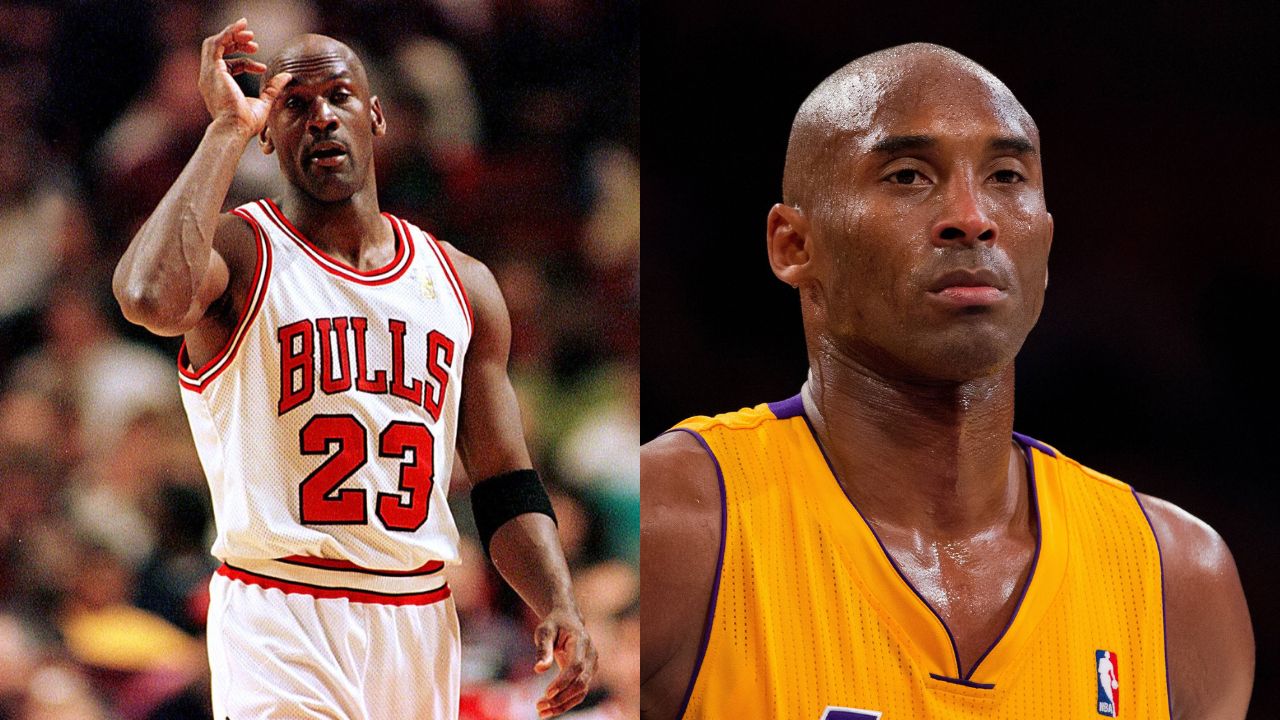 Michael Jordan (L), Kobe Bryant (R)