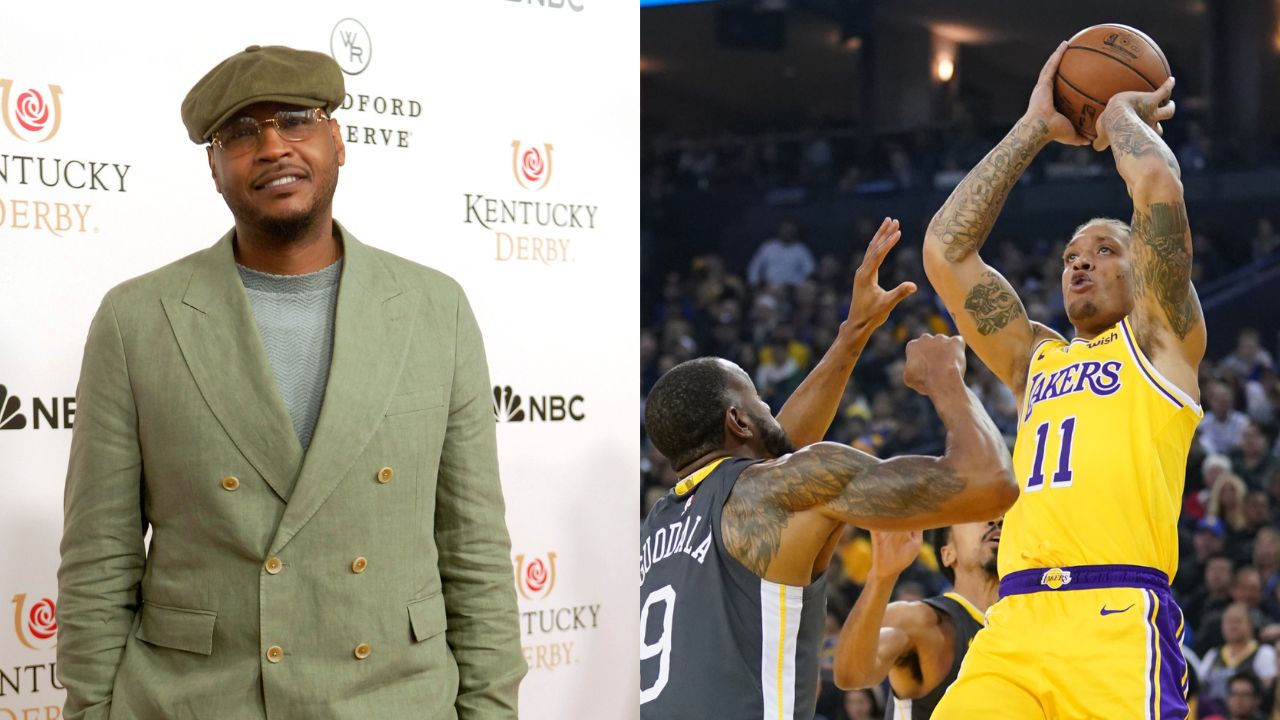 Carmelo Anthony (L), Michael Beasley (R)