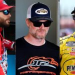 Ross Chastain, Dale Earnhardt Jr. and Joey Logano