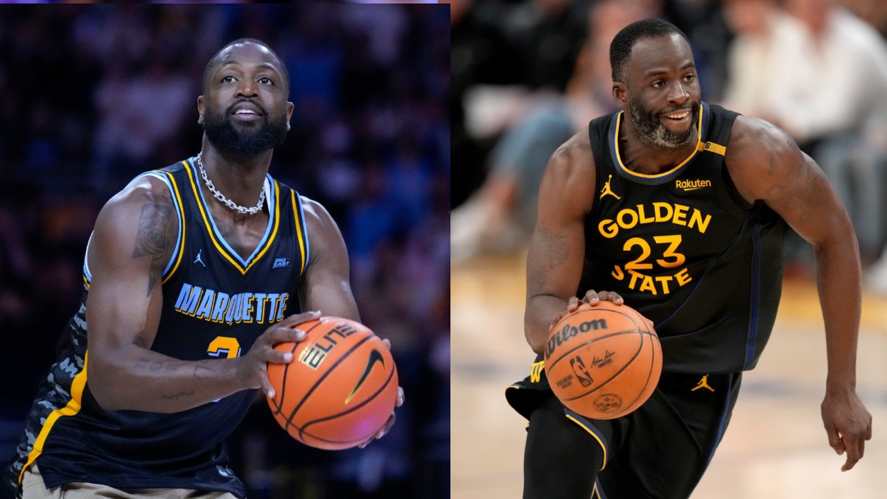 Dwayne Wade (L), Draymond Green (R)