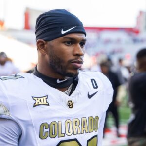 Colorado Buffalos safety Shilo Sanders (21) against the Arizona Wildcats at Arizona Stadium. Mandatory