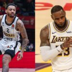 Carlik Jones (L), LeBron James (R)