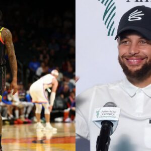 Bradley Beal (L), Steph Curry (R)