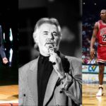 Kevin Garnett (L), Kenny Rogers (C), Michael Jordan (R)