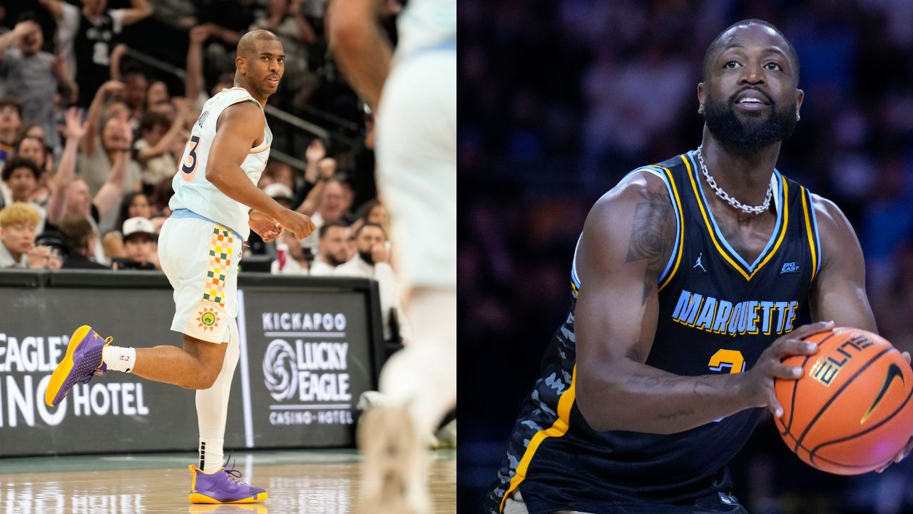 Chris Paul (L), Dwyane Wade (R)