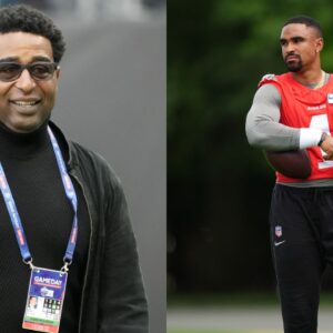 Cris Carter and Jalen Hurts