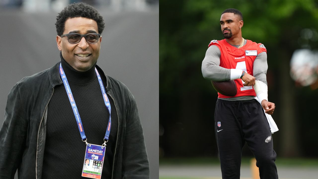 Cris Carter and Jalen Hurts