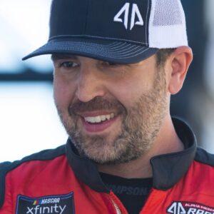 Former NASCAR Xfinity Series driver Tommy Joe Martins during the Nalley Cars 250 at Atlanta Motor Speedway.