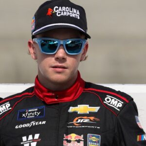 NASCAR Xfinity Series driver Connor Zilisch stands on pit road prior to the BetRivers 200 at Dover Motor Speedway.