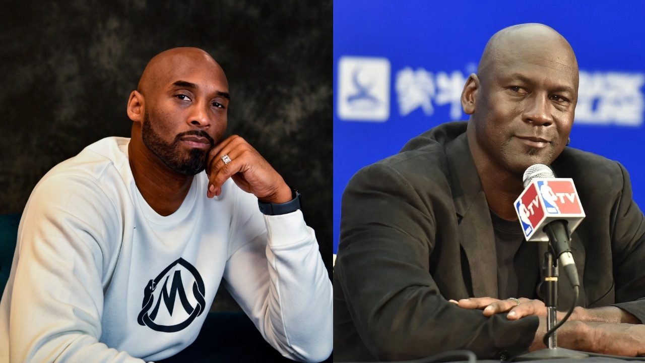 Kobe Bryant (L), Michael Jordan (R)