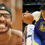 Jordan Poole (L) and Kevon Looney (R)