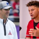 Eli Manning (L) and Patrick Mahomes (R)