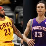 LeBron James (L), Steve Nash (R)