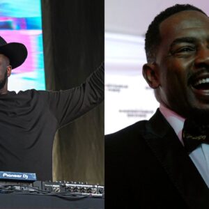 Shaquille O'Neal (L), Bill Bellamy (R)