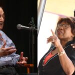 Sonny Vaccaro (L), Michael and Deloris Jordan (R)