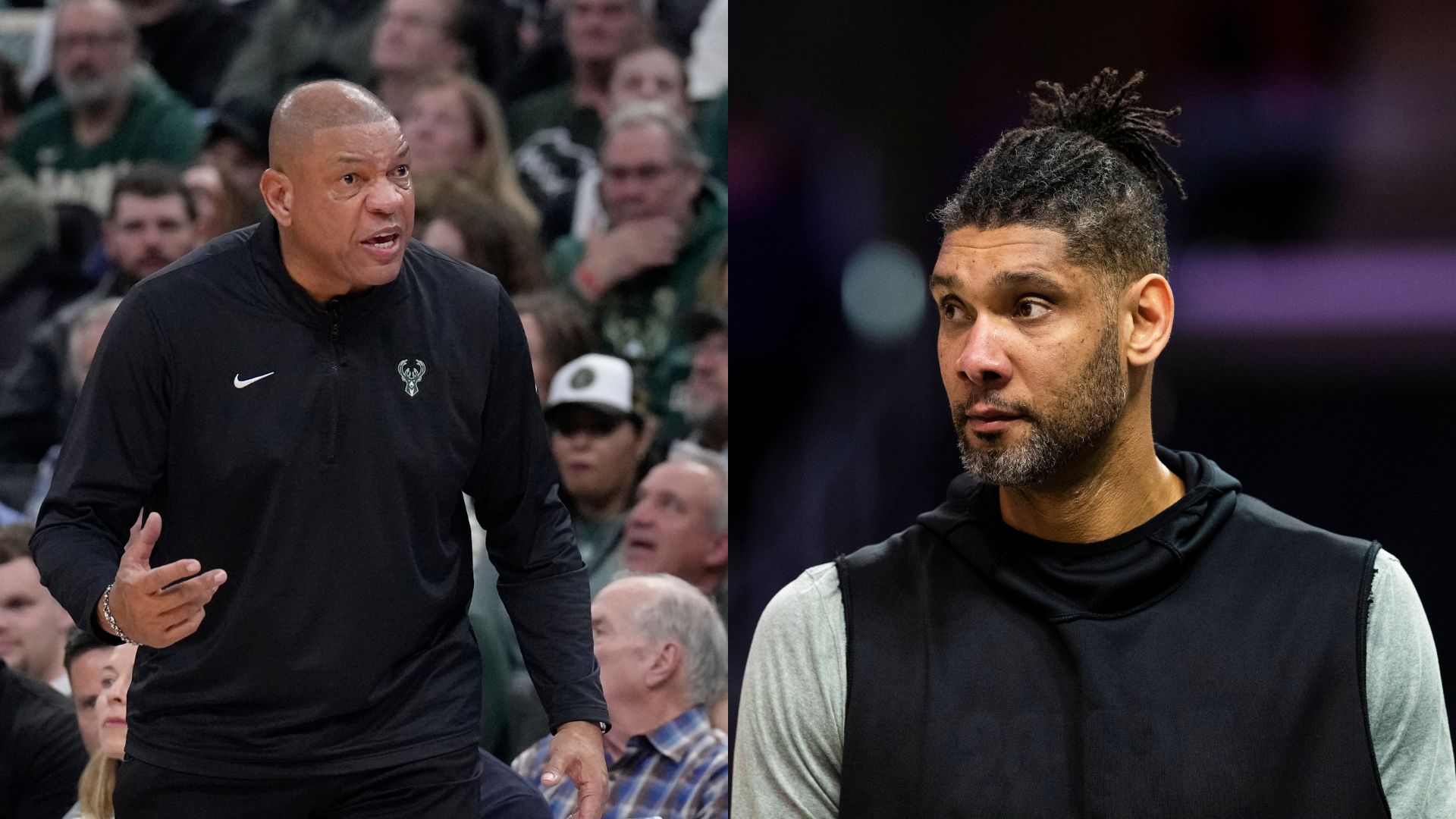 Doc Rivers (L) and Tim Duncan (R)