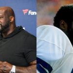 Shaquille O'Neal (L) and Ed Jones (R)