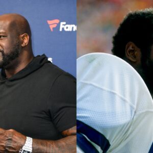 Shaquille O'Neal (L) and Ed Jones (R)