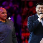 Charles Barkley (L) and Yao Ming (R)