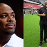 Cedric Ceballos (L), Magic Johnson (R)