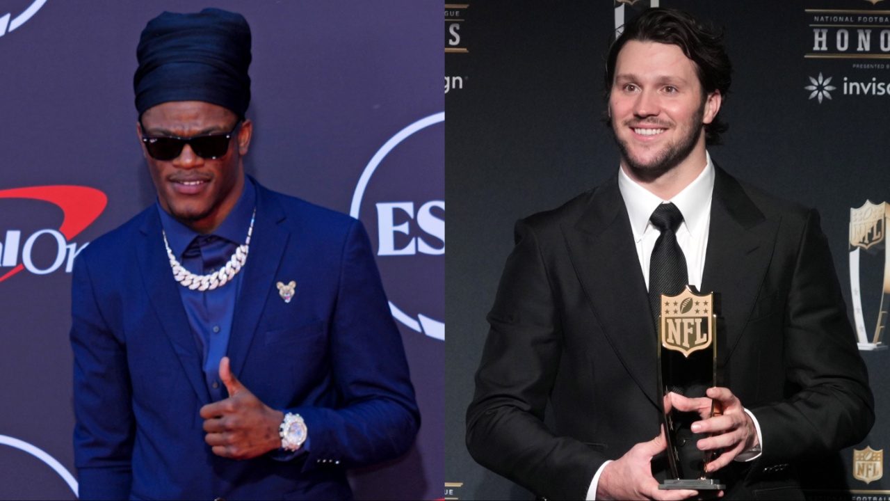 Lamar Jackson on the red carpet before the ESPYS at The Dolby Theatre.