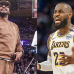 Carmelo Anthony (L), LeBron James (R)