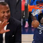 Alex Rodriguez (L), Anthony Edwards (R)